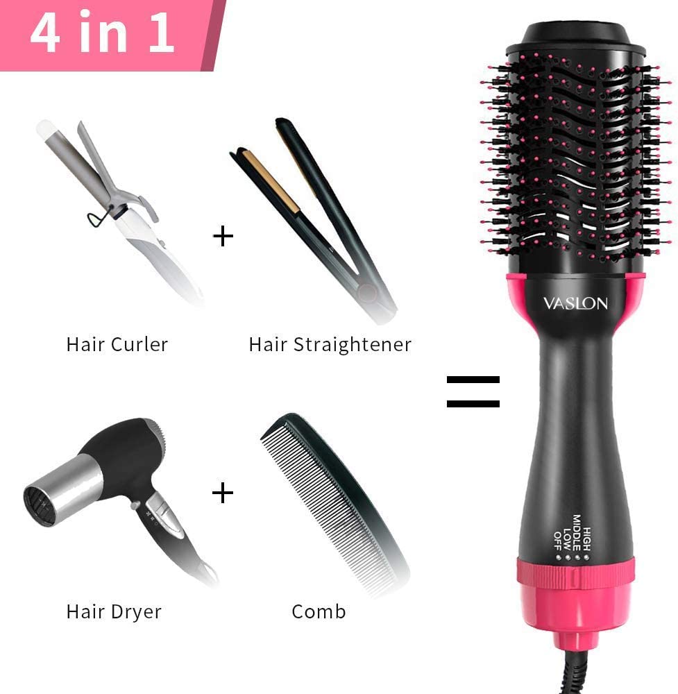 One Step Hot Air Brush 3-in-1 | Hair Dryer, Straightener & Volumizer 1000W