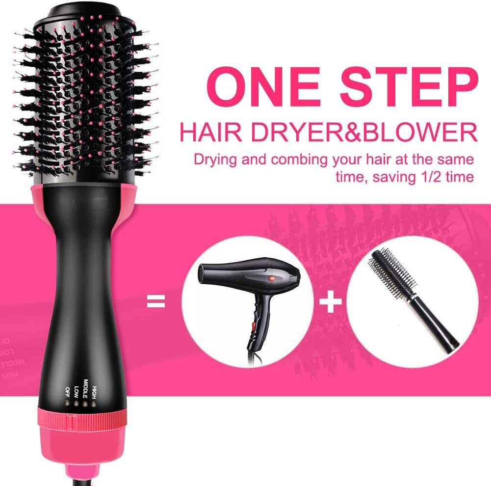 One Step Hot Air Brush 3-in-1 | Hair Dryer, Straightener & Volumizer 1000W